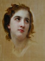 Sketch of a Young Woman [detail] by William Adolphe Bouguereau